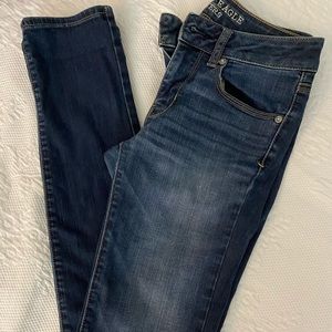 American Eagle Skinny Semi-Dark Wash Jeans